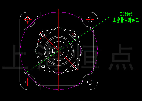 T6-1-LR 轉向箱外型尺寸CAD圖紙