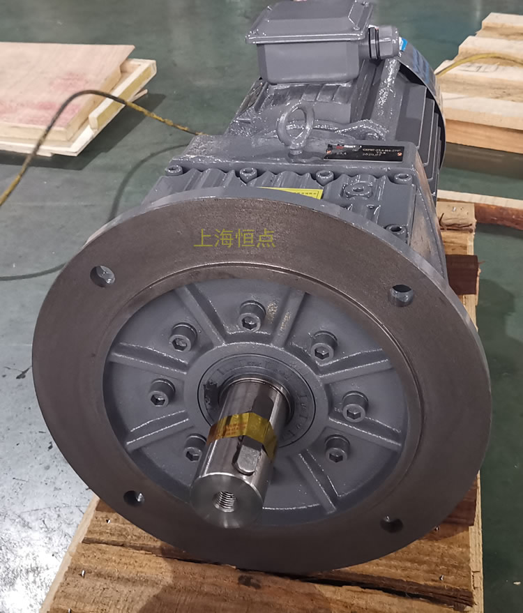 RF87減速機，立式安裝，輸入配電機，實物照片如下